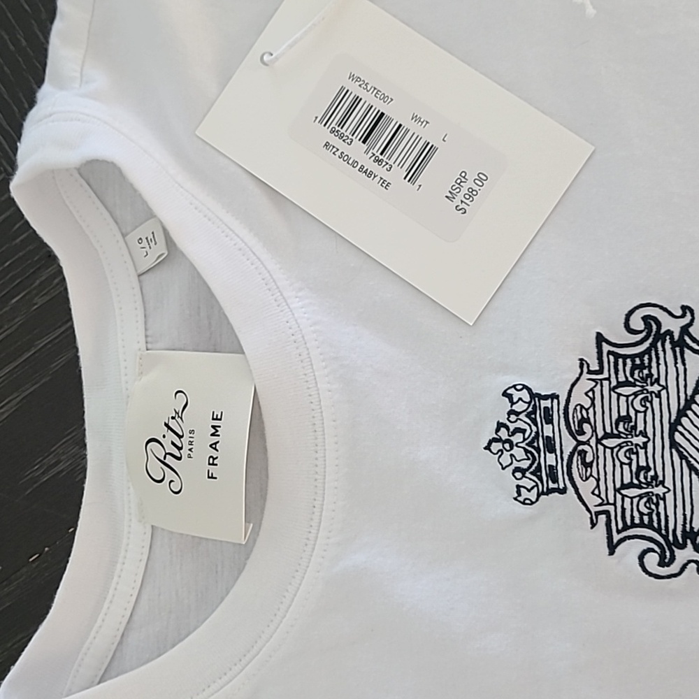 Frame x Ritz Paris Solid Baby Tee - Picture 2 of 10